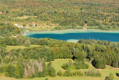 Lac d'Ilay depuis le Pic de l'Aigle