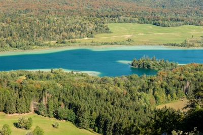 Lac d'Ilay depuis le Pic de l'Aigle